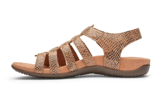 HARISSA SNAKE SANDAL Wheat