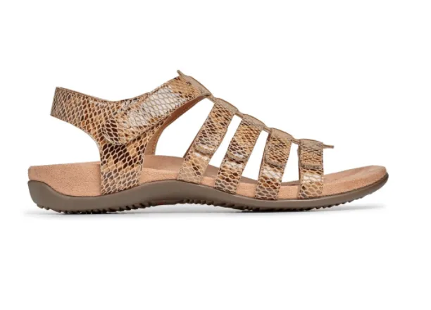 HARISSA SNAKE SANDAL Wheat