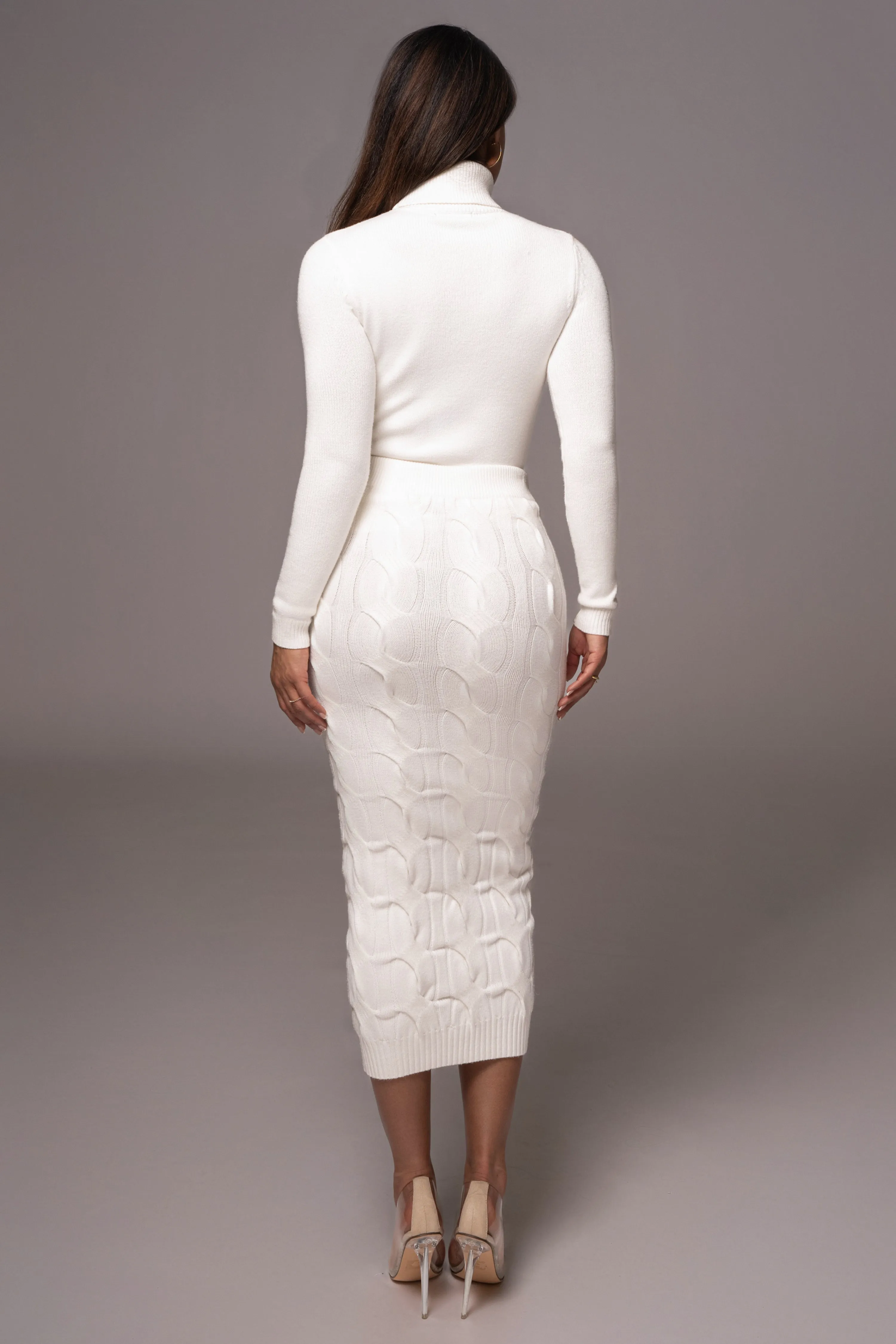 Ivory Timeless Midi Skirt