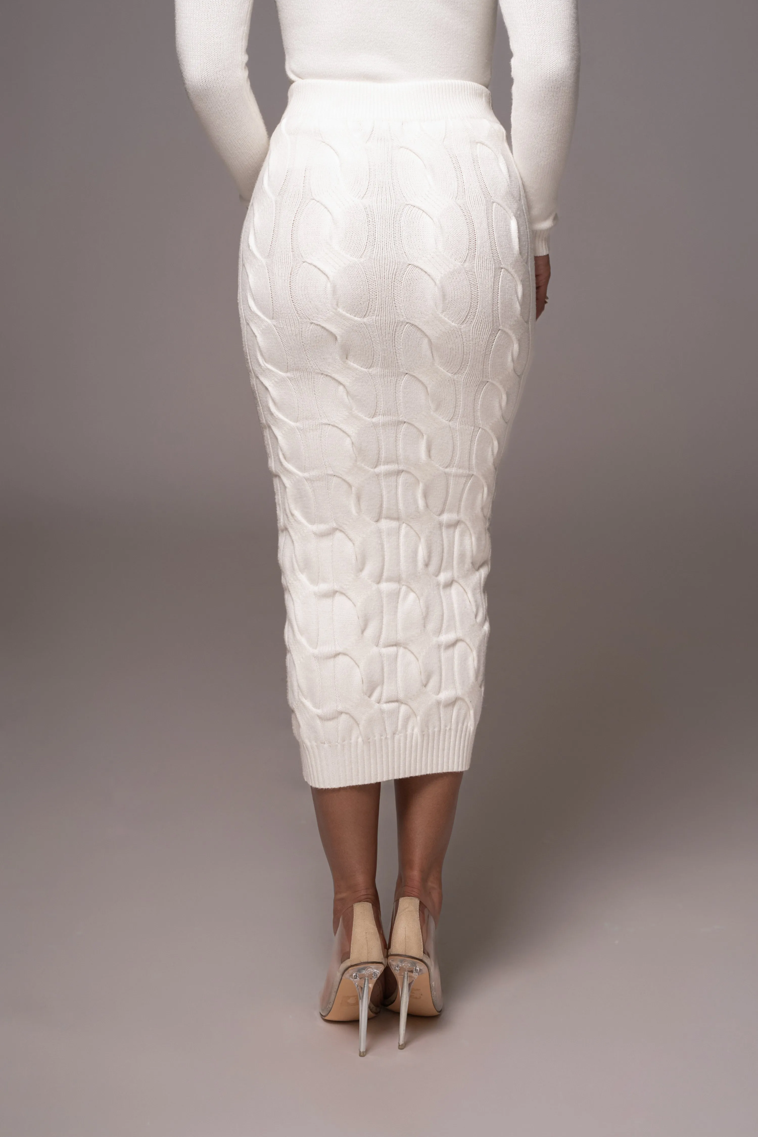 Ivory Timeless Midi Skirt