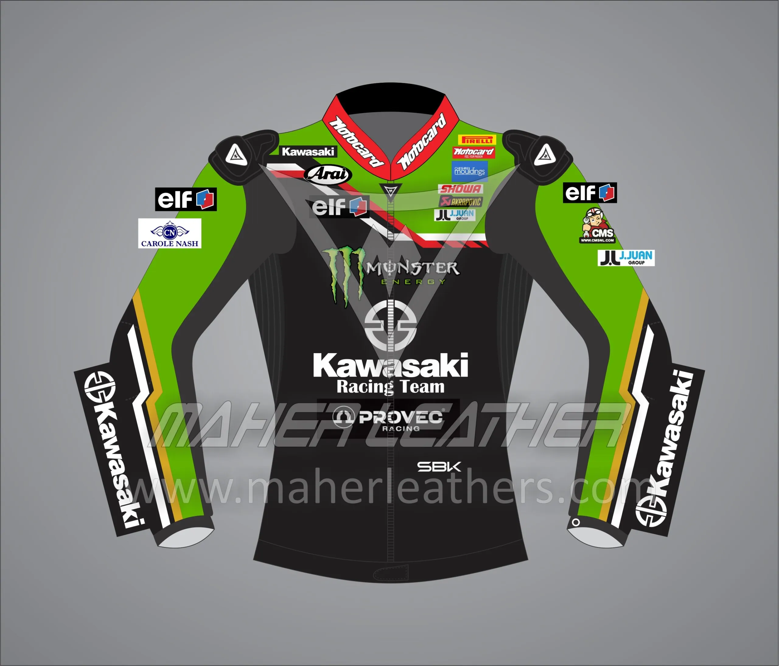 Jonathan Rea Kawasaki SBK Racing Motorcycle Jacket 2023