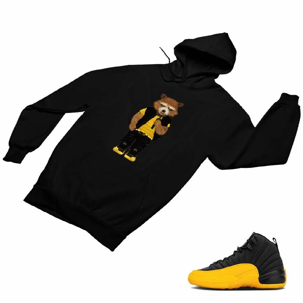 Jordan 12 University Gold Matching Custom Designed Hoodies JD 12-17-22