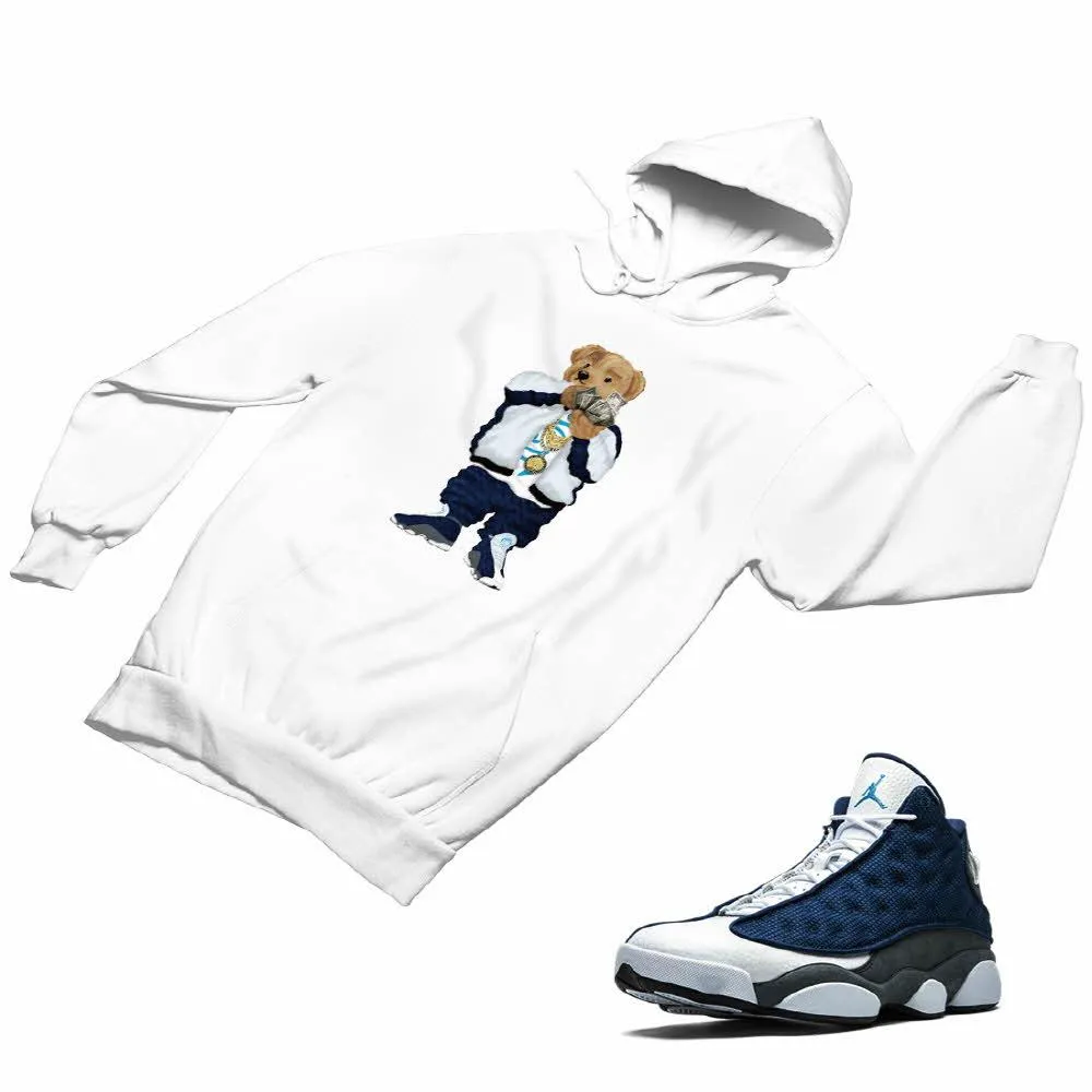 Jordan 13 flint grey Matching Custom Designed Hoodies JD 13-18-13