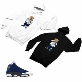 Jordan 13 flint grey Matching Custom Designed Hoodies JD 13-18-13