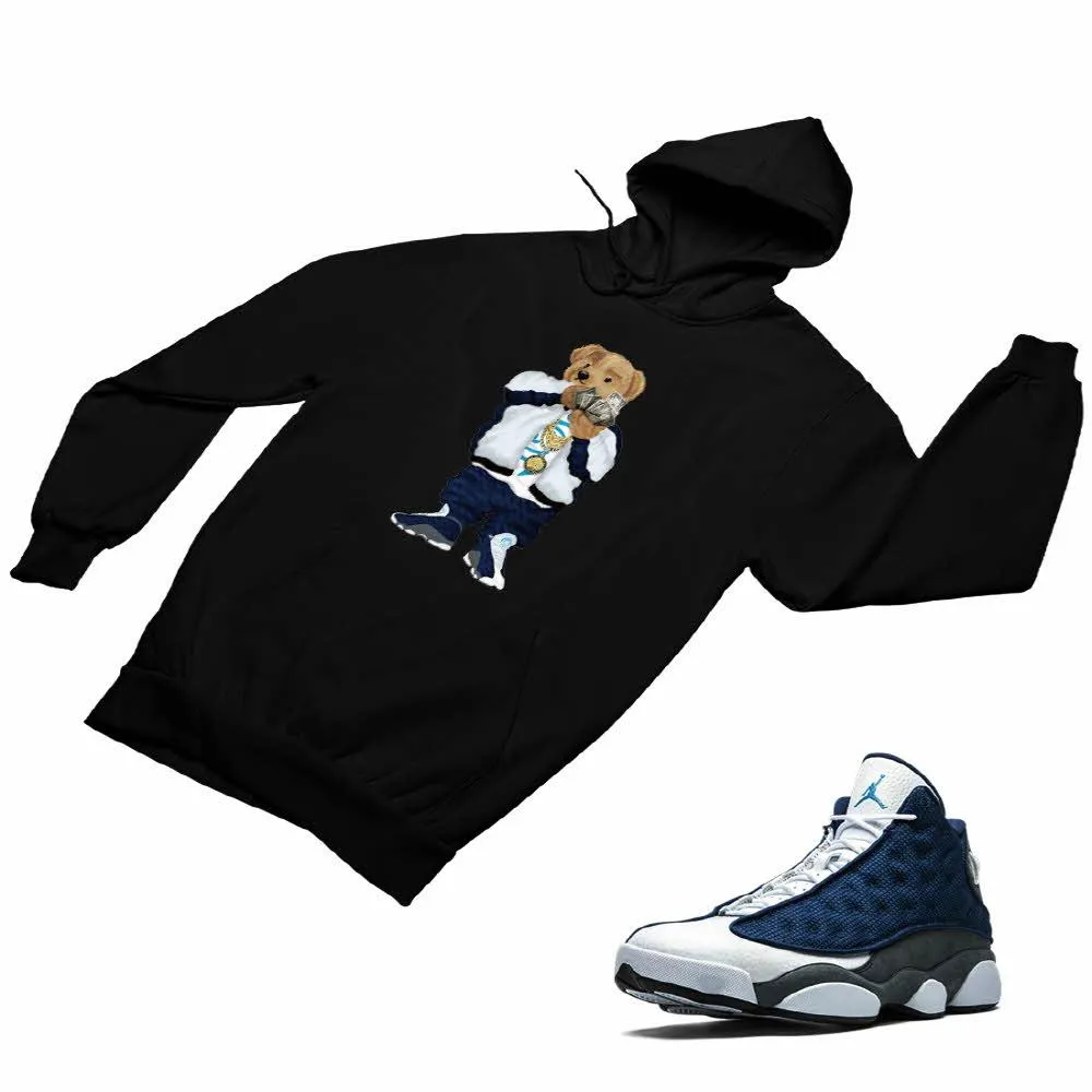 Jordan 13 flint grey Matching Custom Designed Hoodies JD 13-18-13