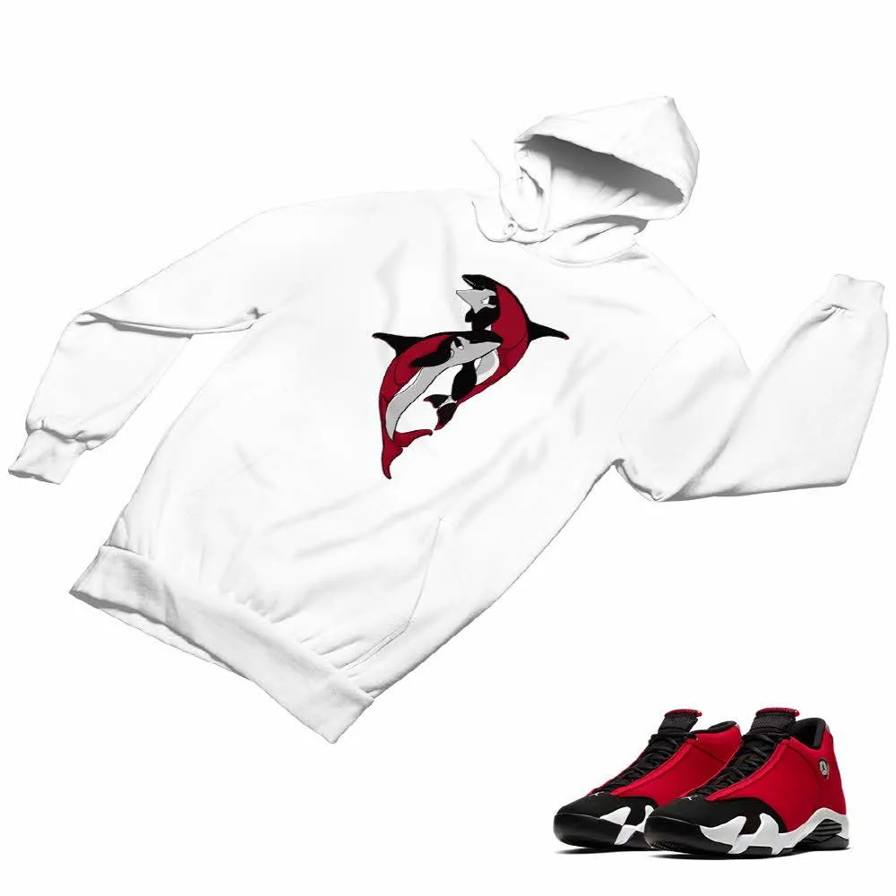 Jordan 14 Retro Gym Red Matching Custom Designed Hoodies JD 14-7-12