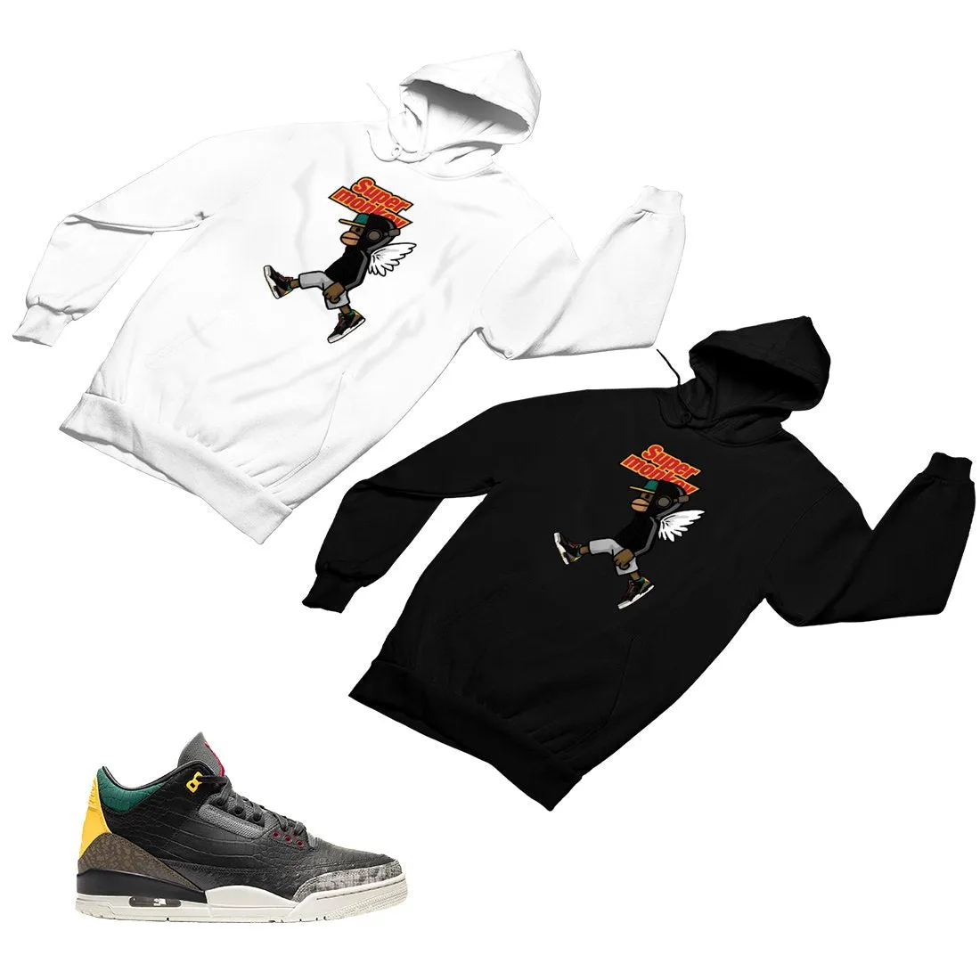 Jordan 3 Animal Matching Custom Designed Hoodies JD 3-11-7