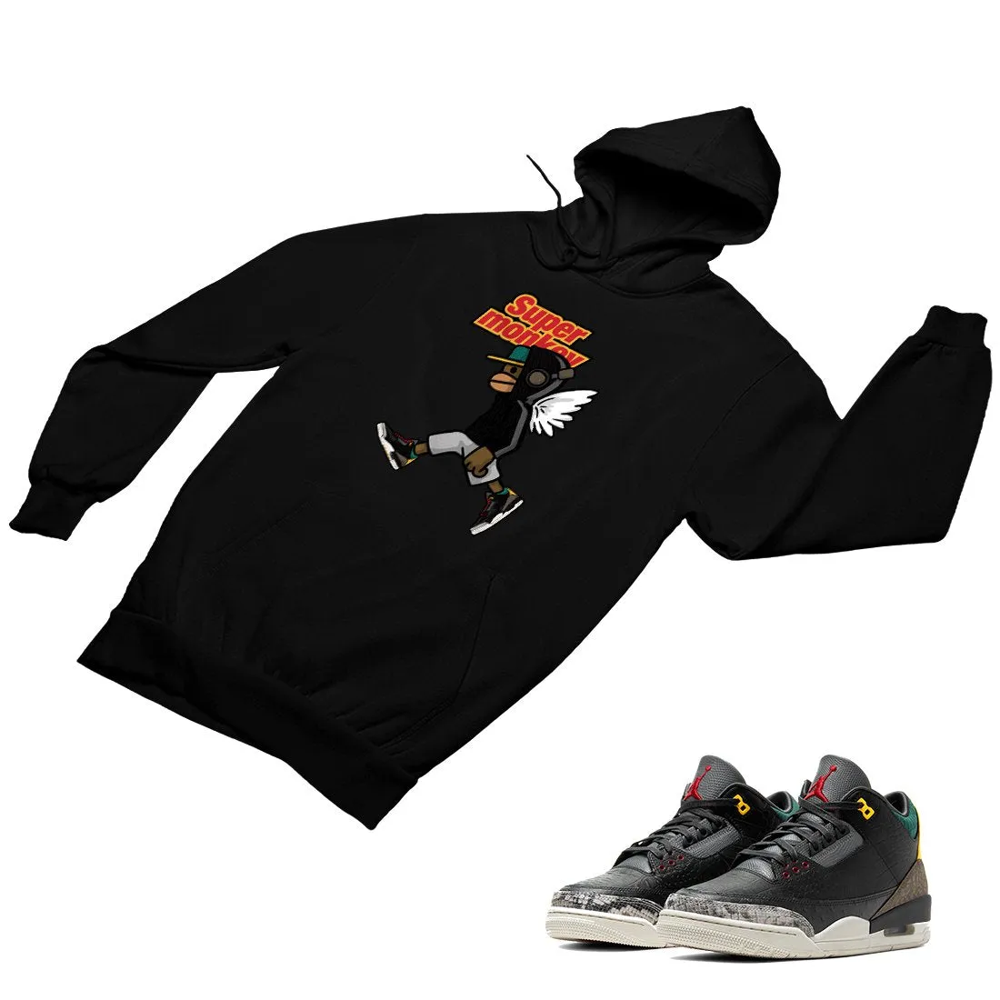 Jordan 3 Animal Matching Custom Designed Hoodies JD 3-11-7