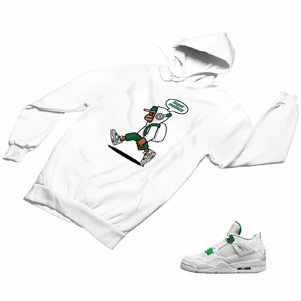 Jordan 4 Green Matching Custom Designed Hoodies JD 4-23-45