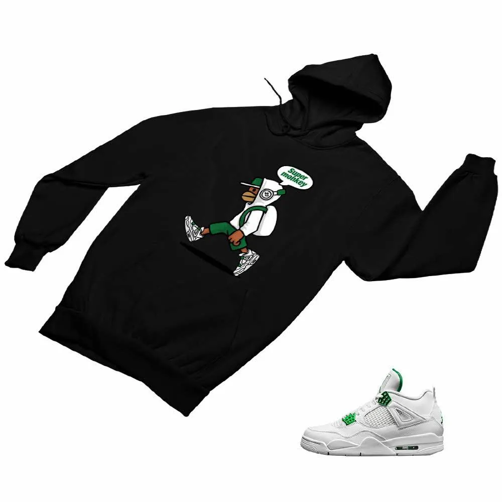 Jordan 4 Green Matching Custom Designed Hoodies JD 4-23-45