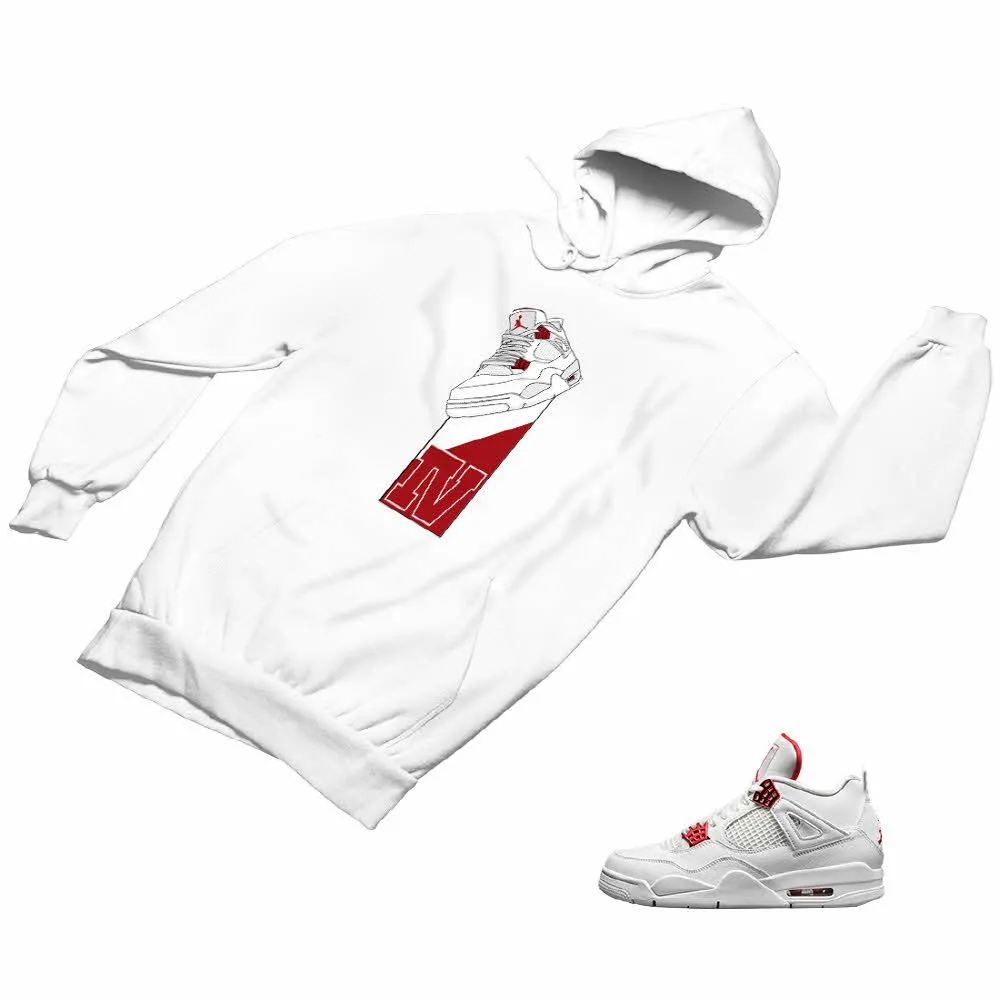 Jordan 4 Red Matching Custom Designed Hoodies JD 4-23-30