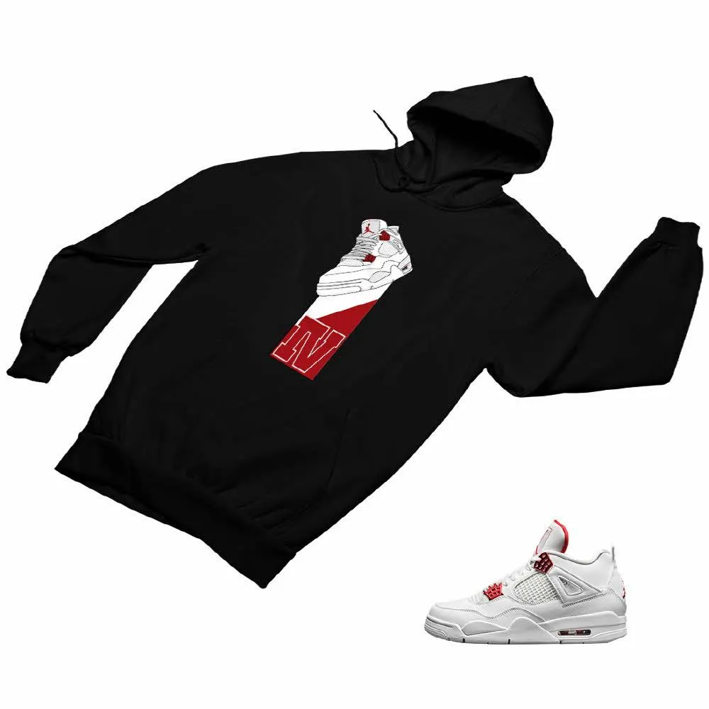 Jordan 4 Red Matching Custom Designed Hoodies JD 4-23-30