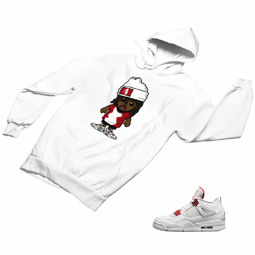 Jordan 4 Red Matching Custom Designed Hoodies JD 4-23-34