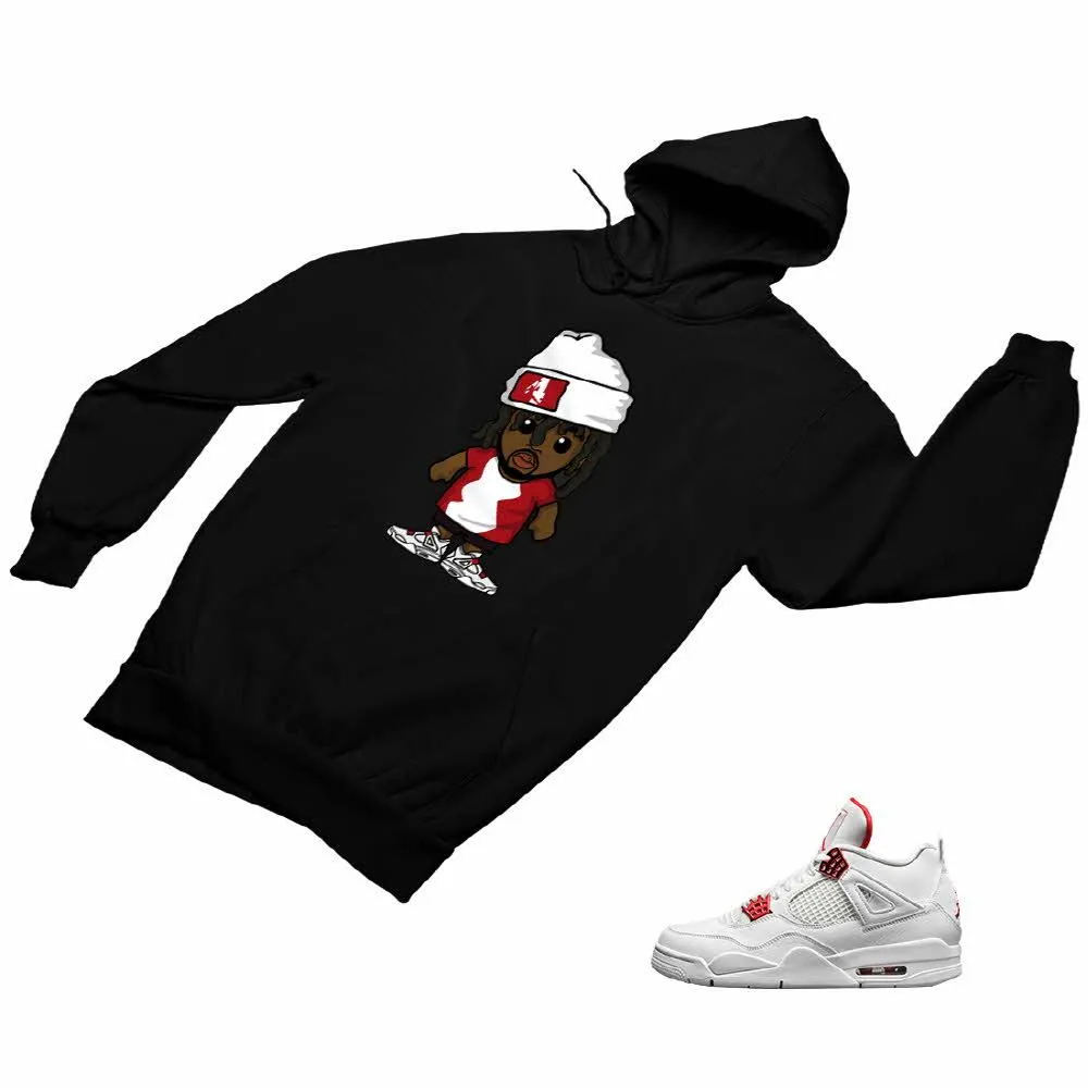 Jordan 4 Red Matching Custom Designed Hoodies JD 4-23-34