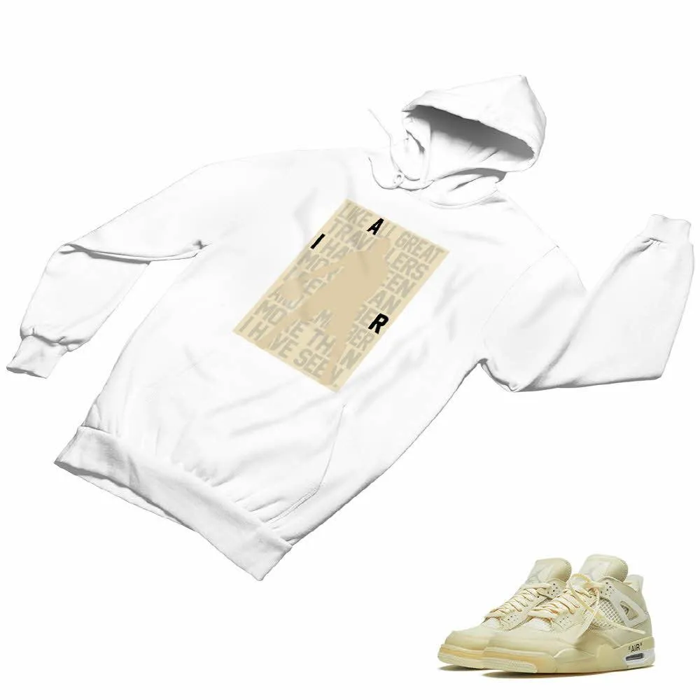 Jordan 4 Sail Matching Custom Designed Hoodies JD 4-24-24