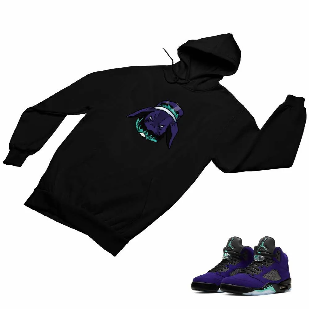 Jordan 5 Alternate Grape Matching Custom Designed Hoodies JD 5-2-8-2