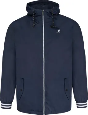 Kangol Easton Lightweight Zip Through Hooded Jacket - Navy