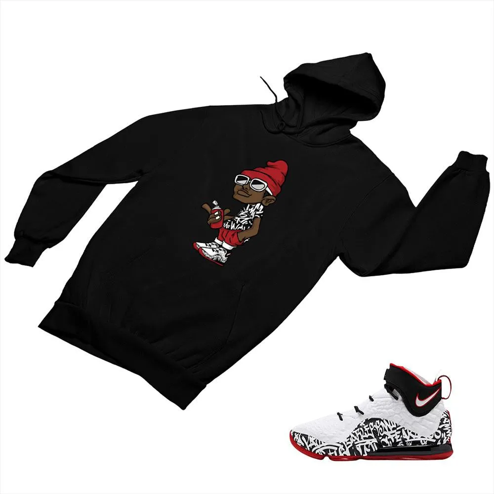 LeBron 17 Graffiti Matching Custom Designed Hoodies NLB17 1-4-3