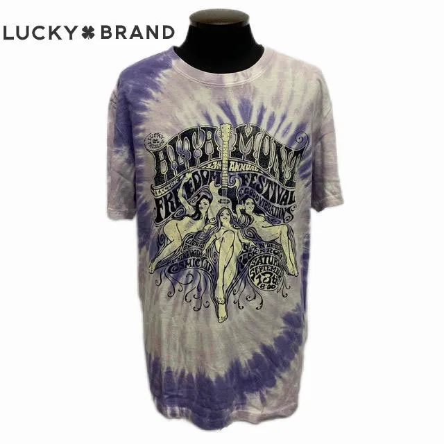 Lucky Brand  |Street Style Cotton T-Shirts