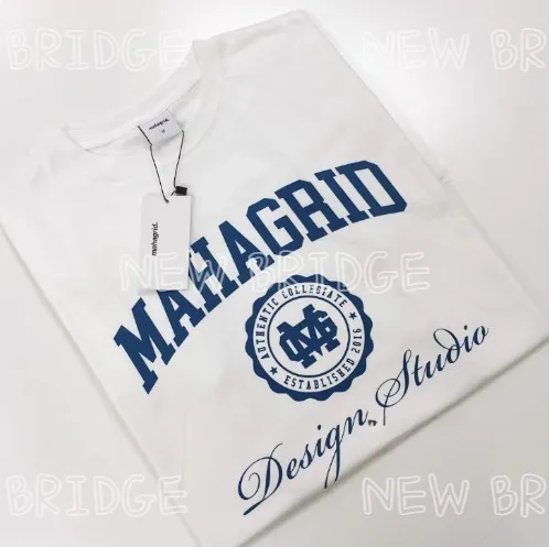 mahagrid  |Unisex Street Style Short Sleeves Logo T-Shirts