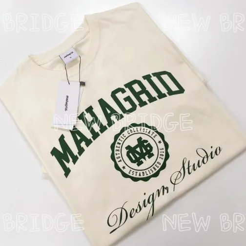 mahagrid  |Unisex Street Style Short Sleeves Logo T-Shirts