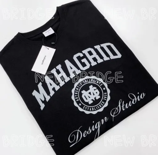 mahagrid  |Unisex Street Style Short Sleeves Logo T-Shirts