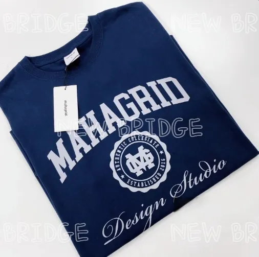 mahagrid  |Unisex Street Style Short Sleeves Logo T-Shirts