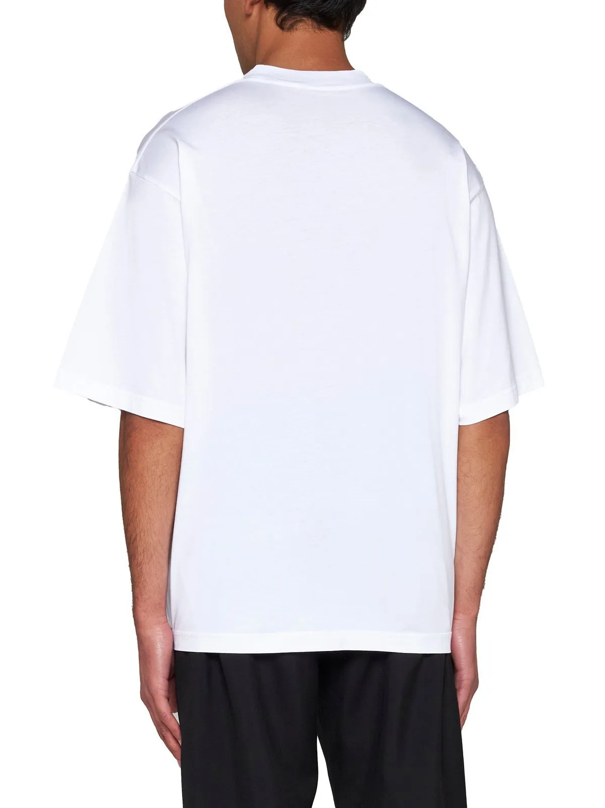 MARNI  |Crew Neck Flower Patterns Cotton Short Sleeves Logo