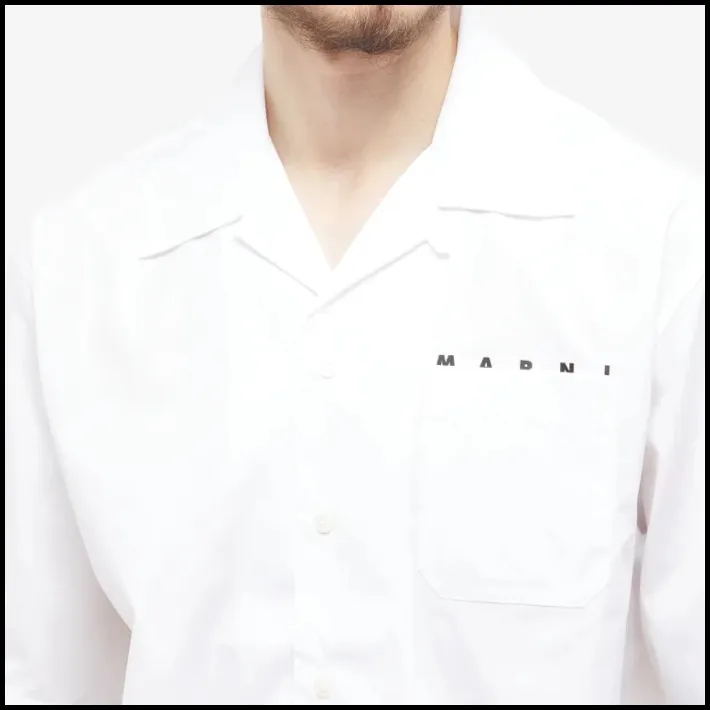 MARNI  |Plain Cotton Short Sleeves Designers Shirts