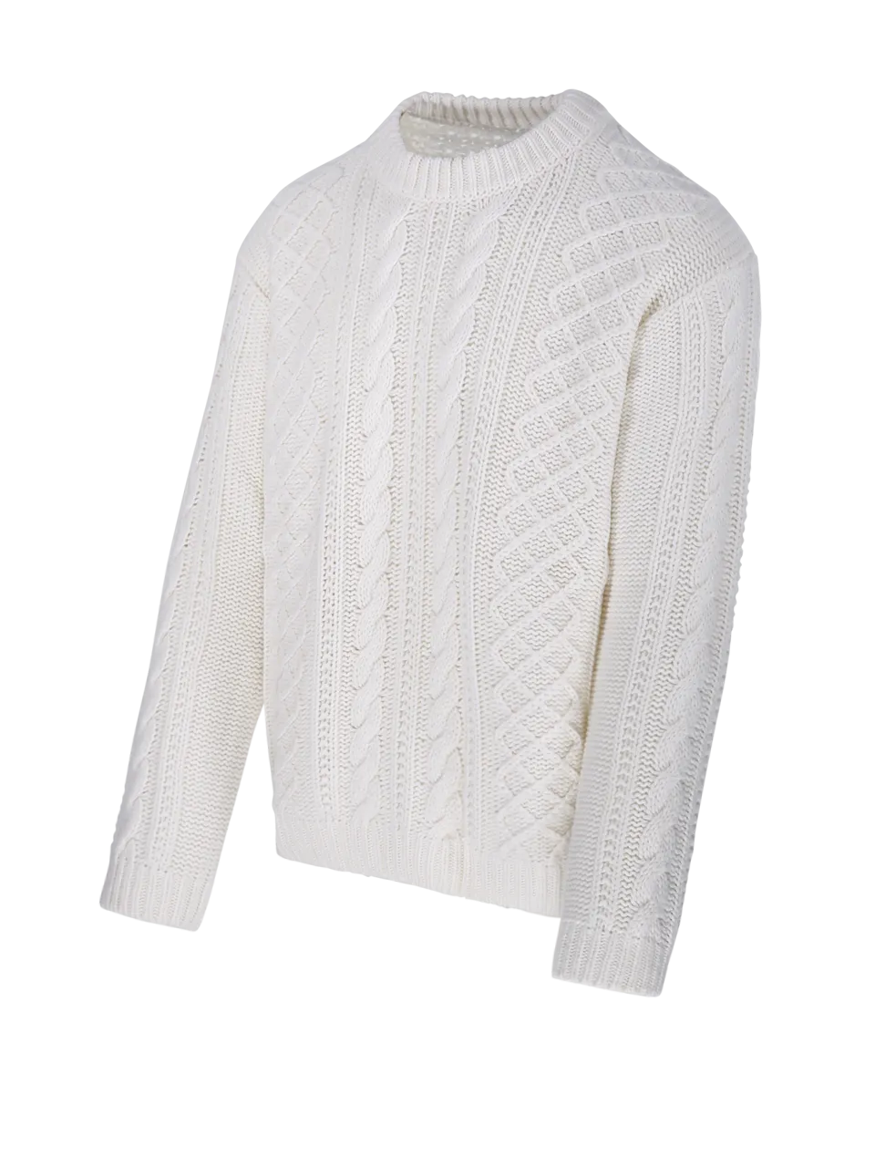 MEN CP COMPANY WHITE WOOL SWEATER