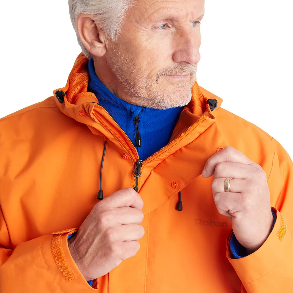 Men's Farne Waterproof Jacket Spiced Orange