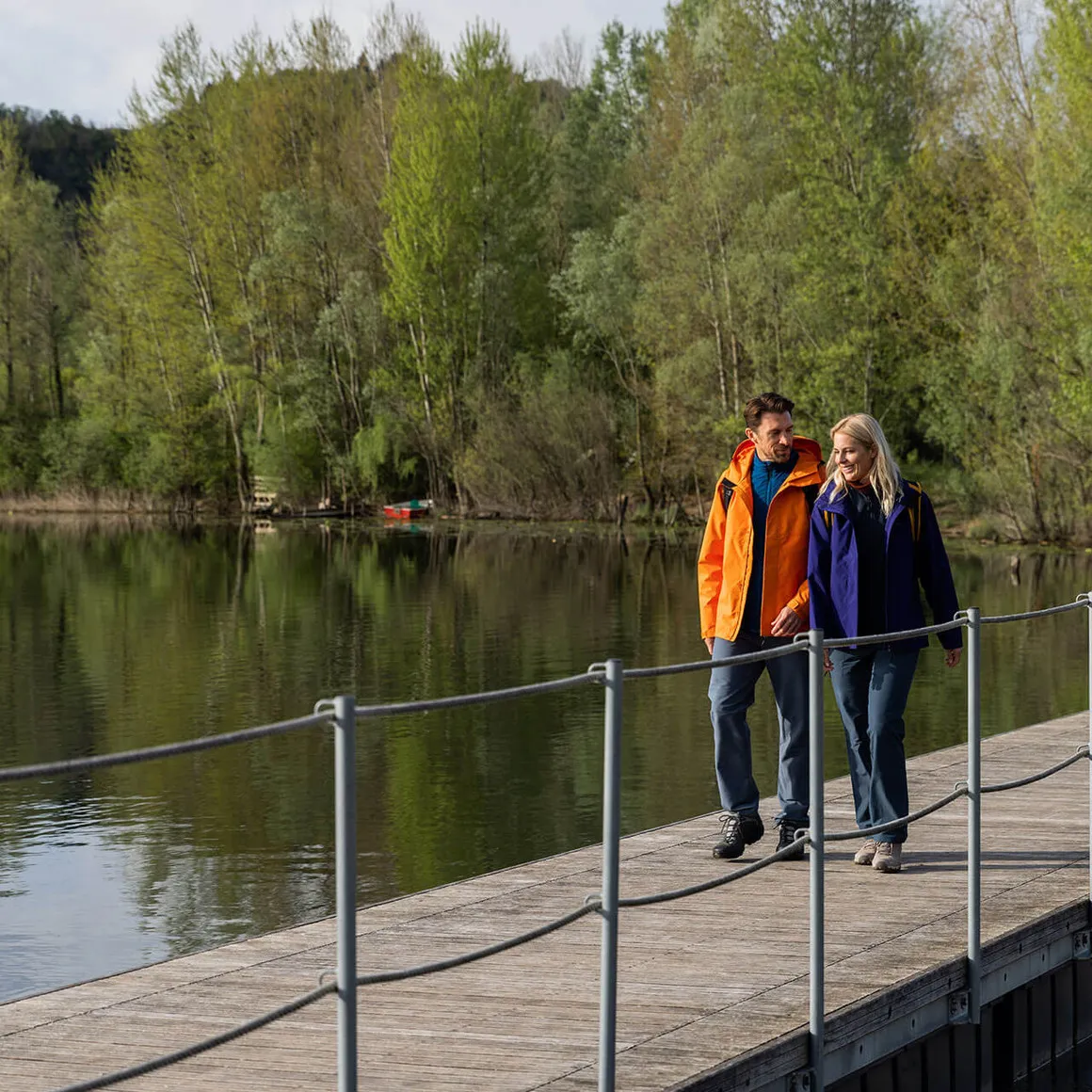 Men's Farne Waterproof Jacket Spiced Orange