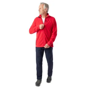 Men's Microgrid Fleece Jacket Aura Red