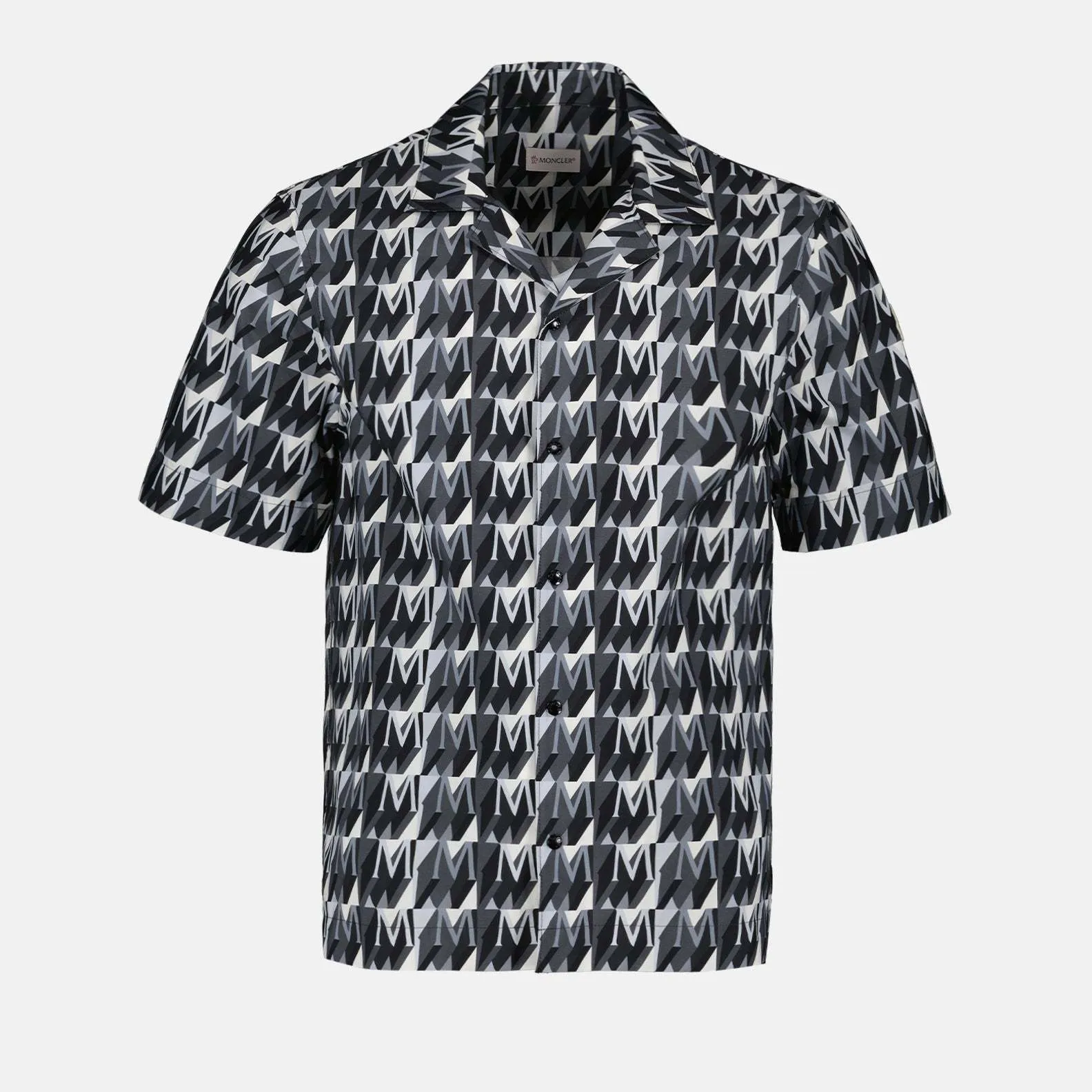 MONCLER  |Monogram Cotton Short Sleeves Logo Shirts