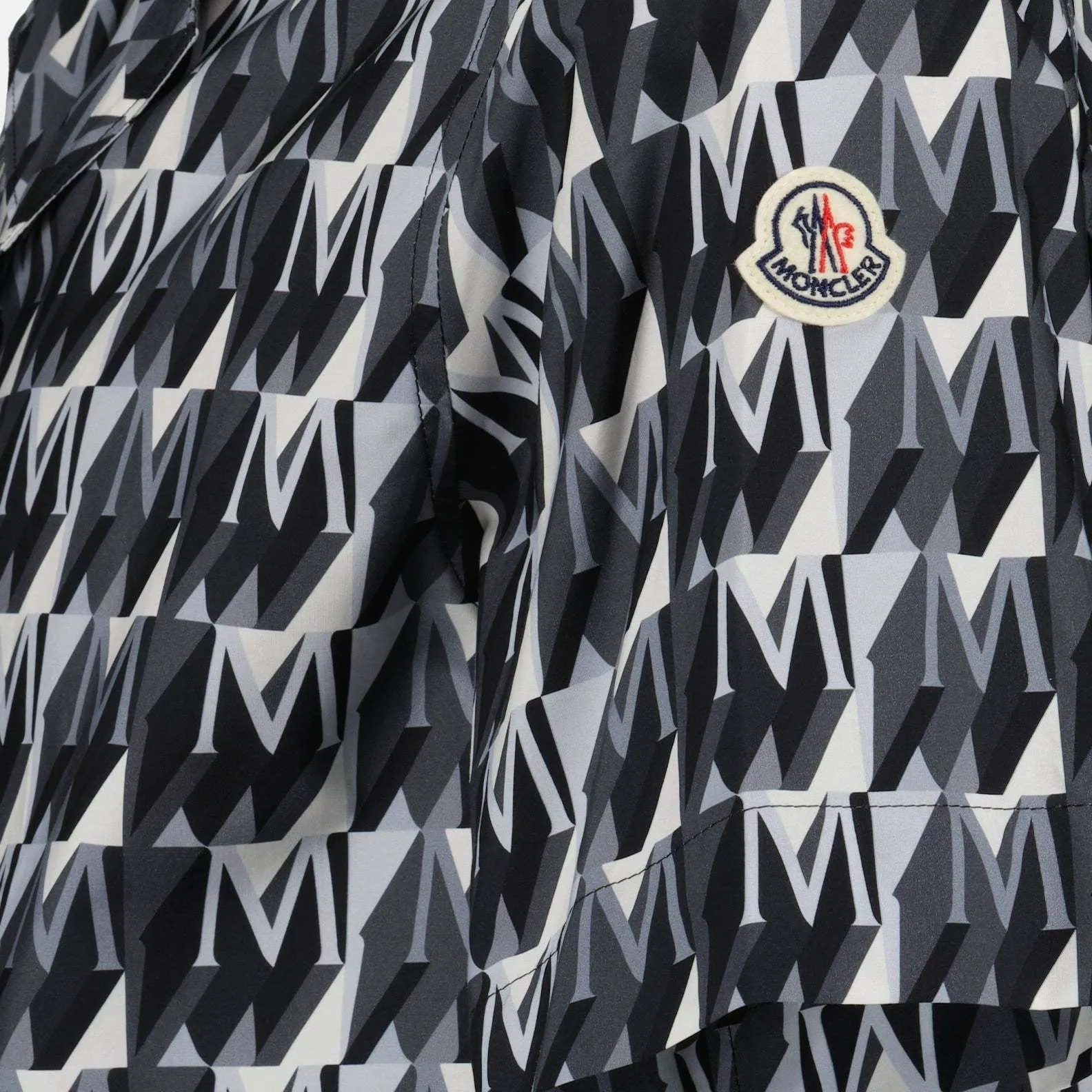 MONCLER  |Monogram Cotton Short Sleeves Logo Shirts