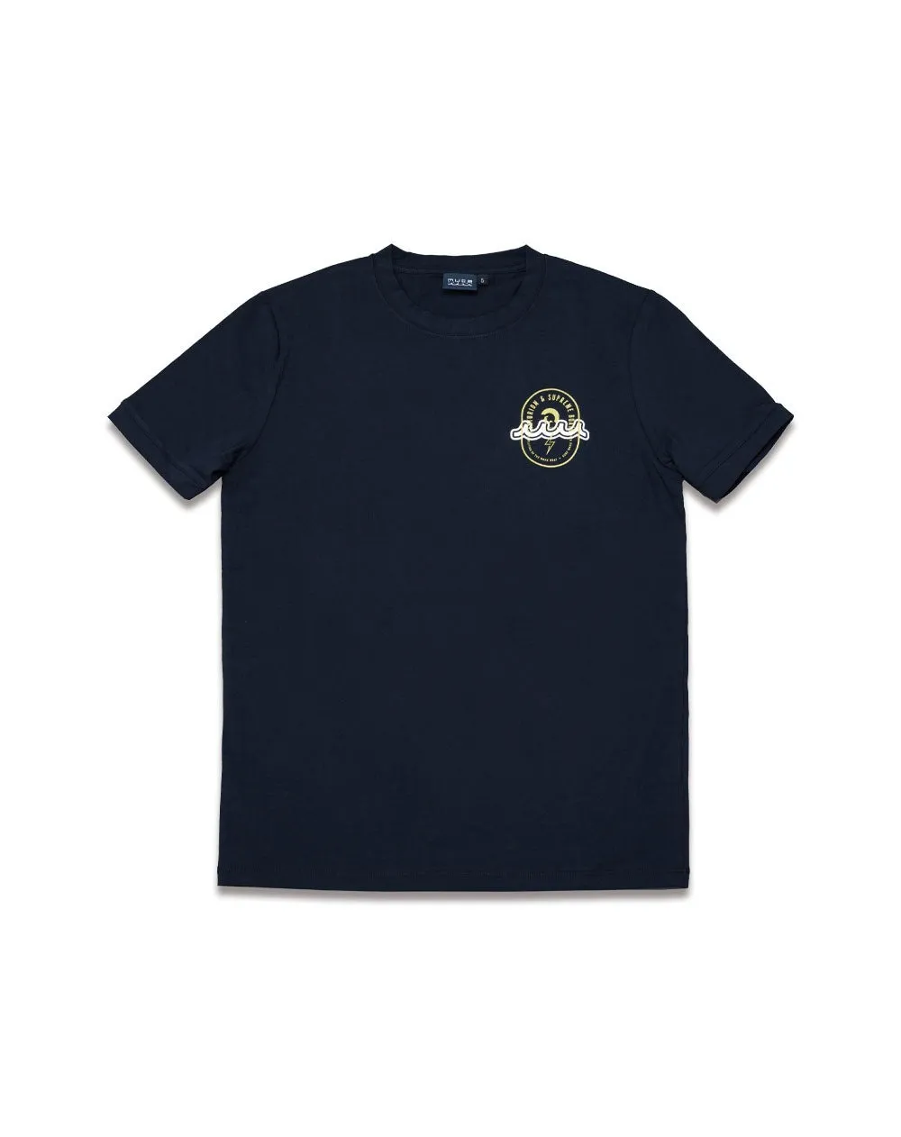 muta  |Crew Neck Collaboration Plain Cotton Short Sleeves Logo