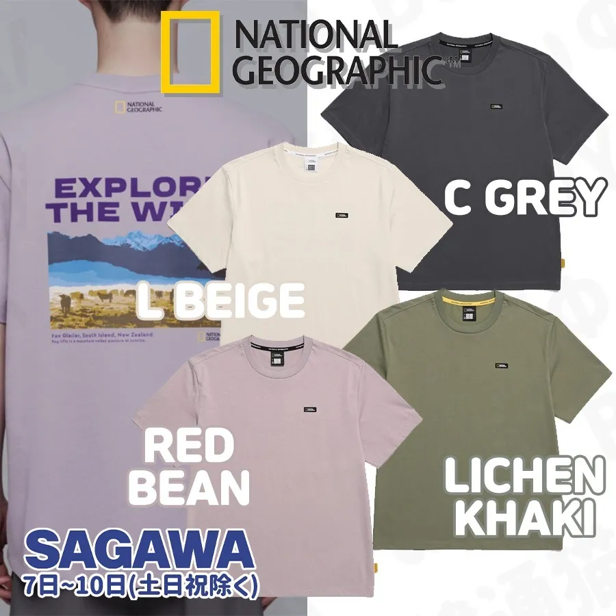 NATIONAL GEOGRAPHIC  |Unisex Street Style Logo T-Shirts