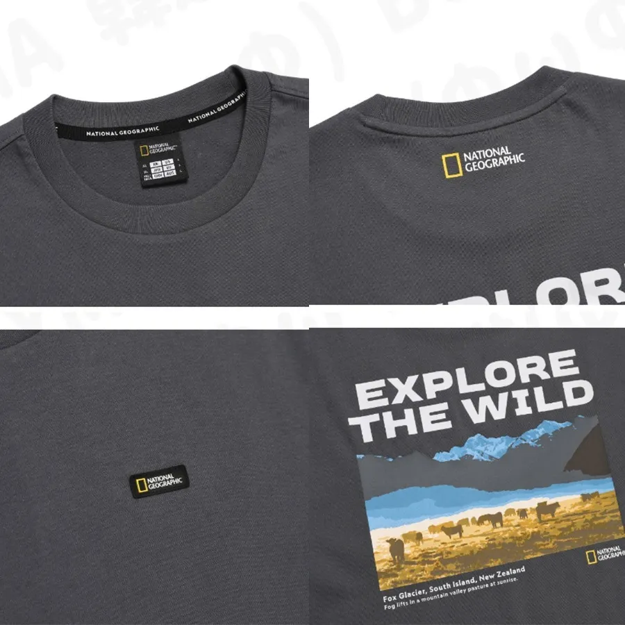 NATIONAL GEOGRAPHIC  |Unisex Street Style Logo T-Shirts