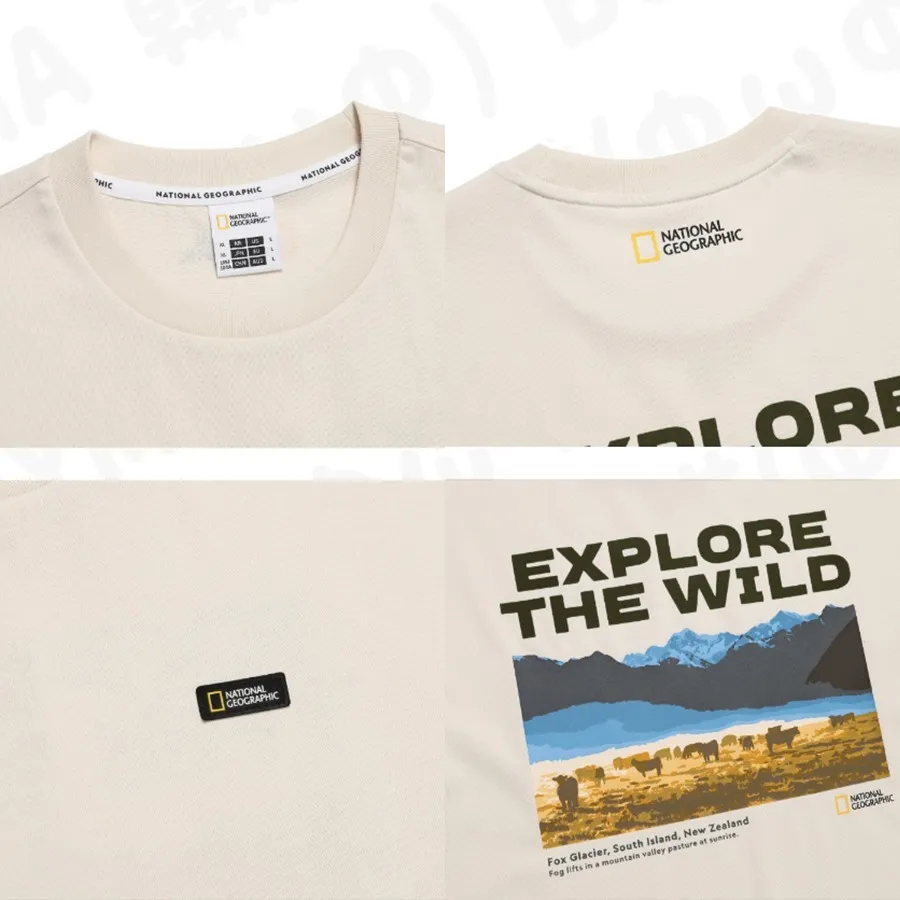 NATIONAL GEOGRAPHIC  |Unisex Street Style Logo T-Shirts