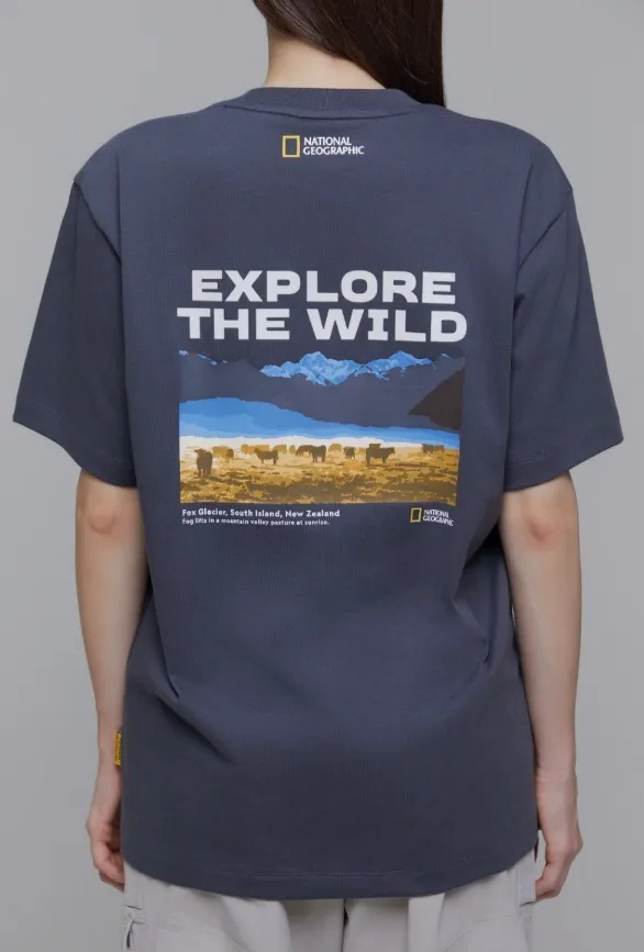 NATIONAL GEOGRAPHIC  |Unisex Street Style Logo T-Shirts