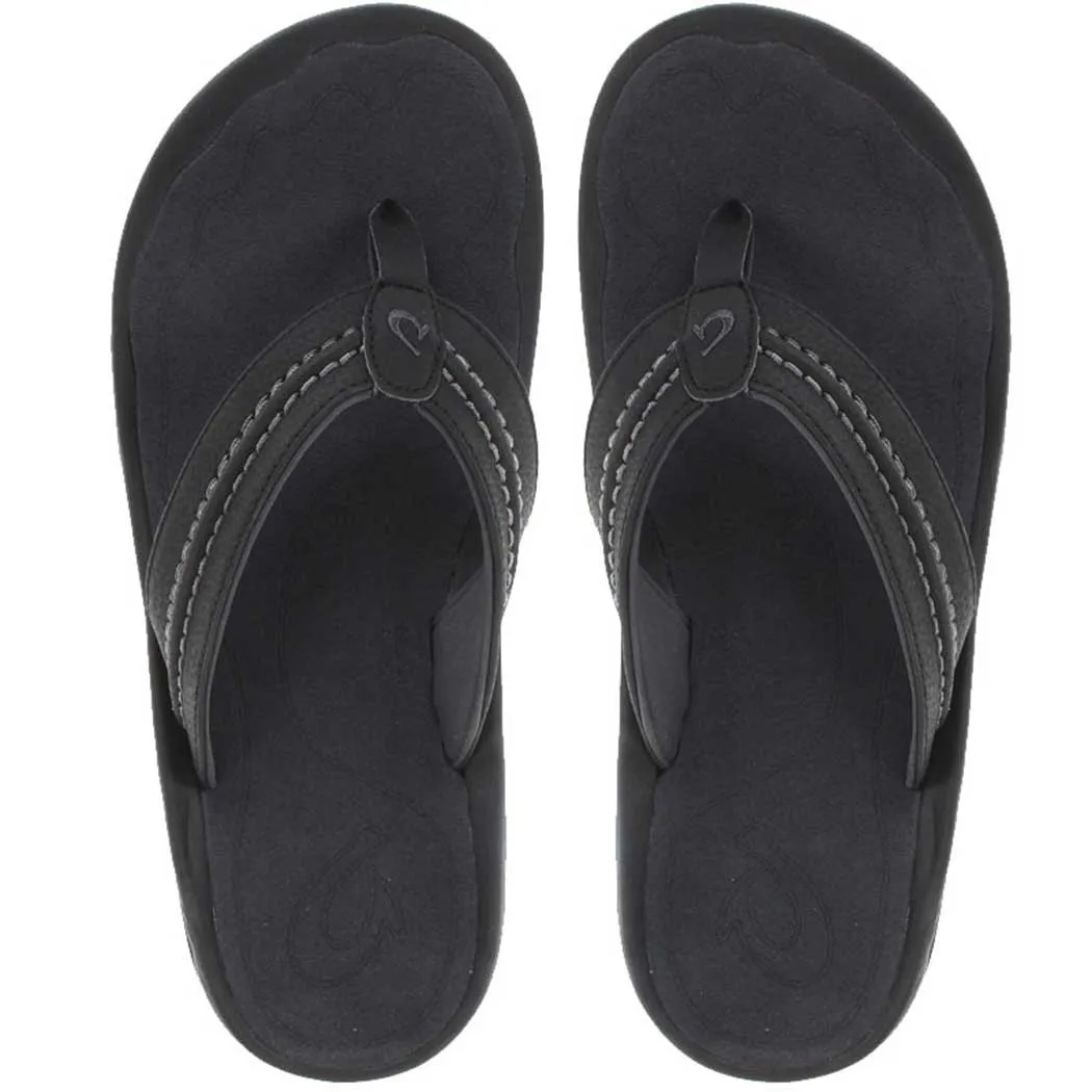 OluKai Hokua Sandal Black / Dark Shadow (Men's)