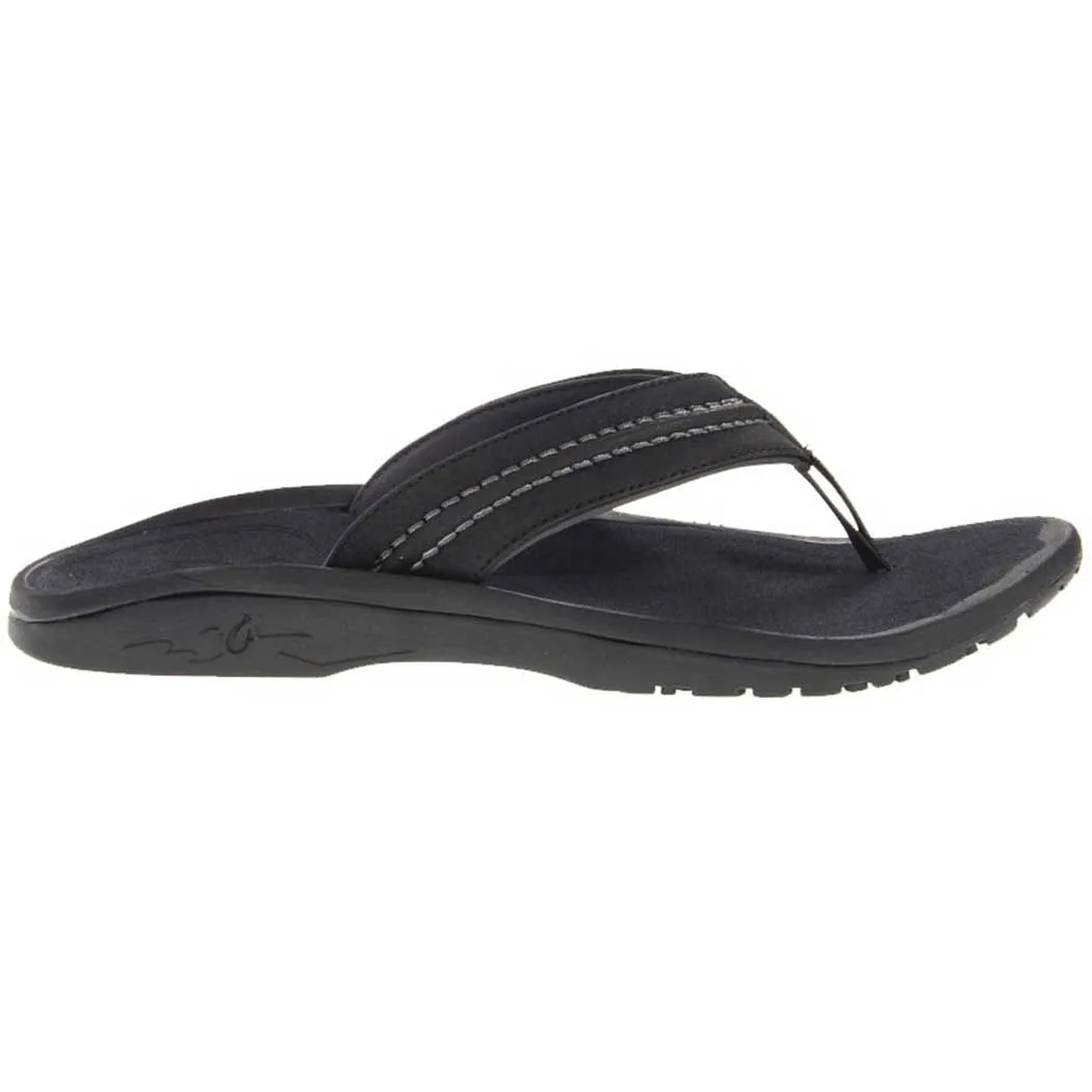 OluKai Hokua Sandal Black / Dark Shadow (Men's)