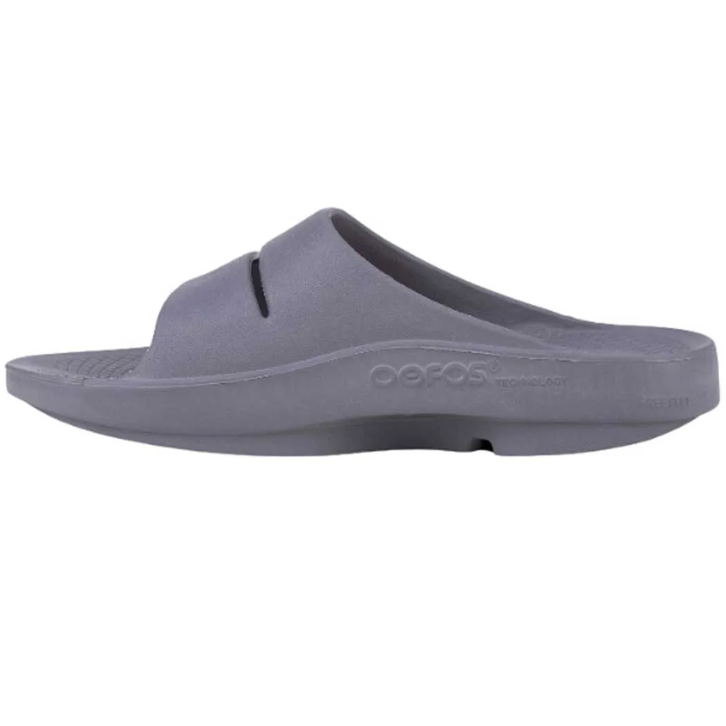 Oofos Ooah Slide Sandal Slate (Unisex)