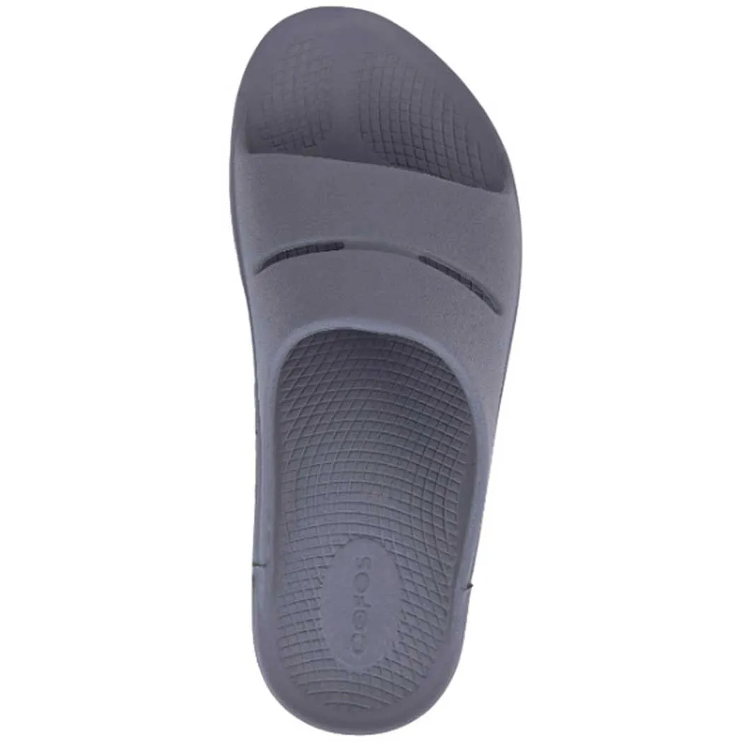 Oofos Ooah Slide Sandal Slate (Unisex)