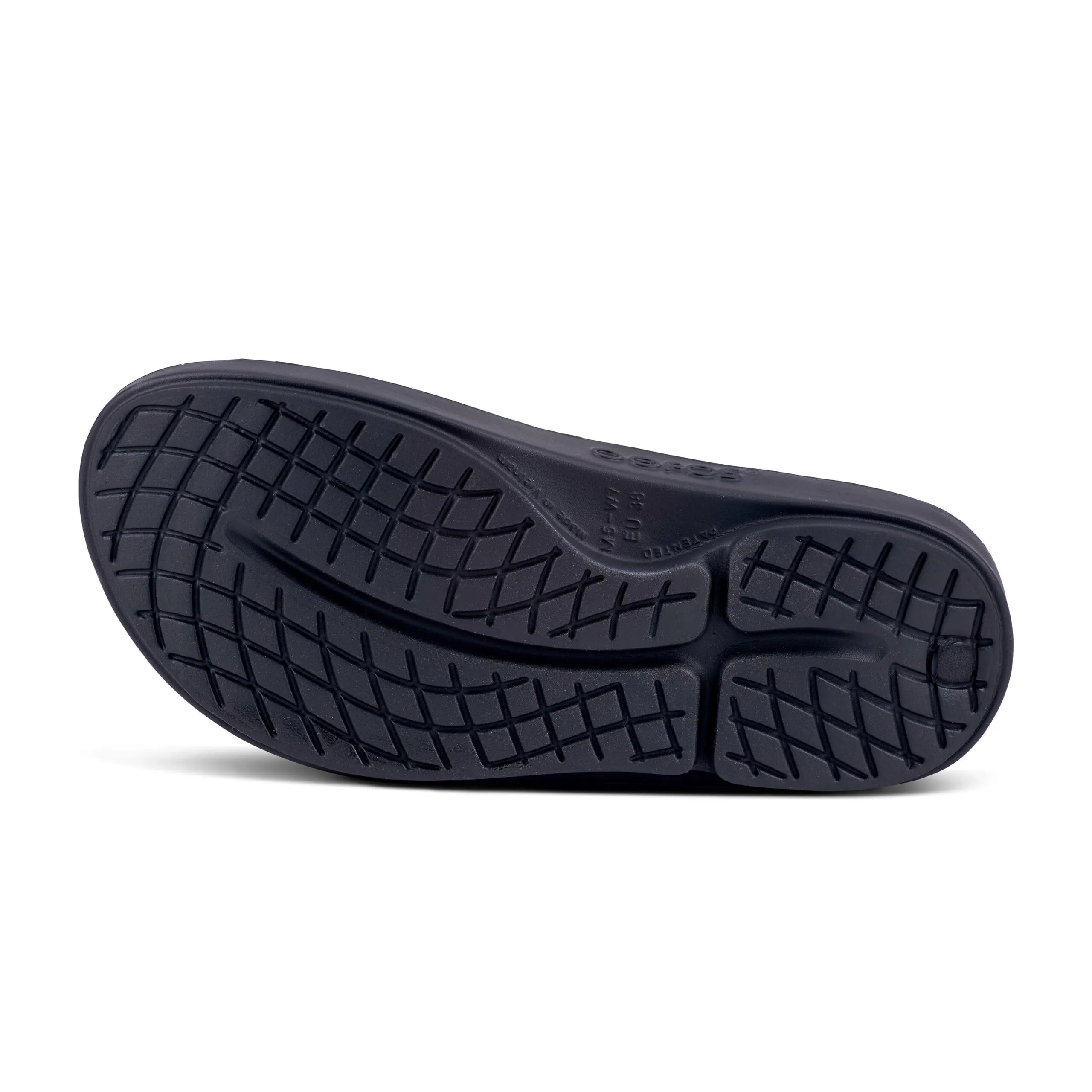 Oofos Womens Ooahh Luxe (1103) Slide Sandal – Black Leopard