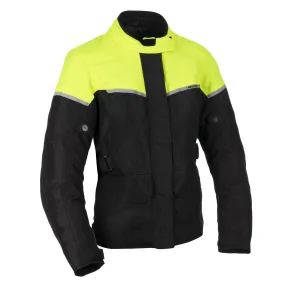 Oxford Spartan Ladies Long Jacket - Black/Fluo