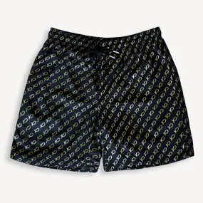 P Logo Swim Shorts Black