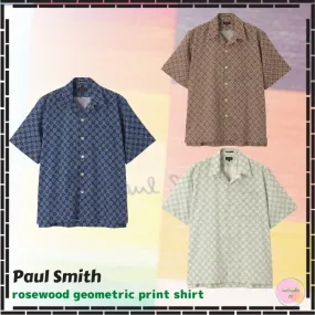 Paul Smith  |Flower Patterns Street Style Cotton Short Sleeves Shirts