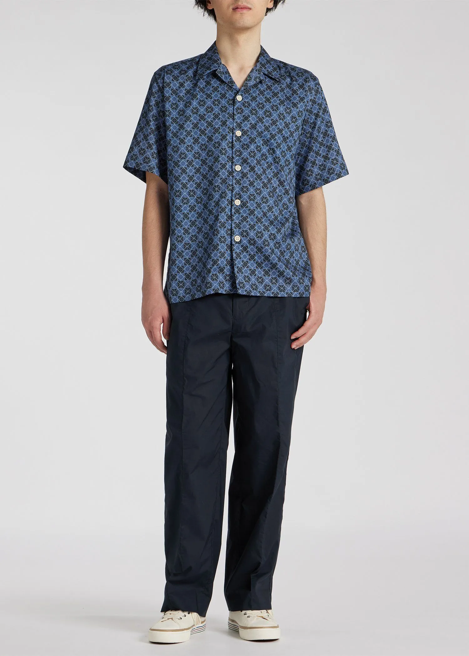 Paul Smith  |Flower Patterns Street Style Cotton Short Sleeves Shirts