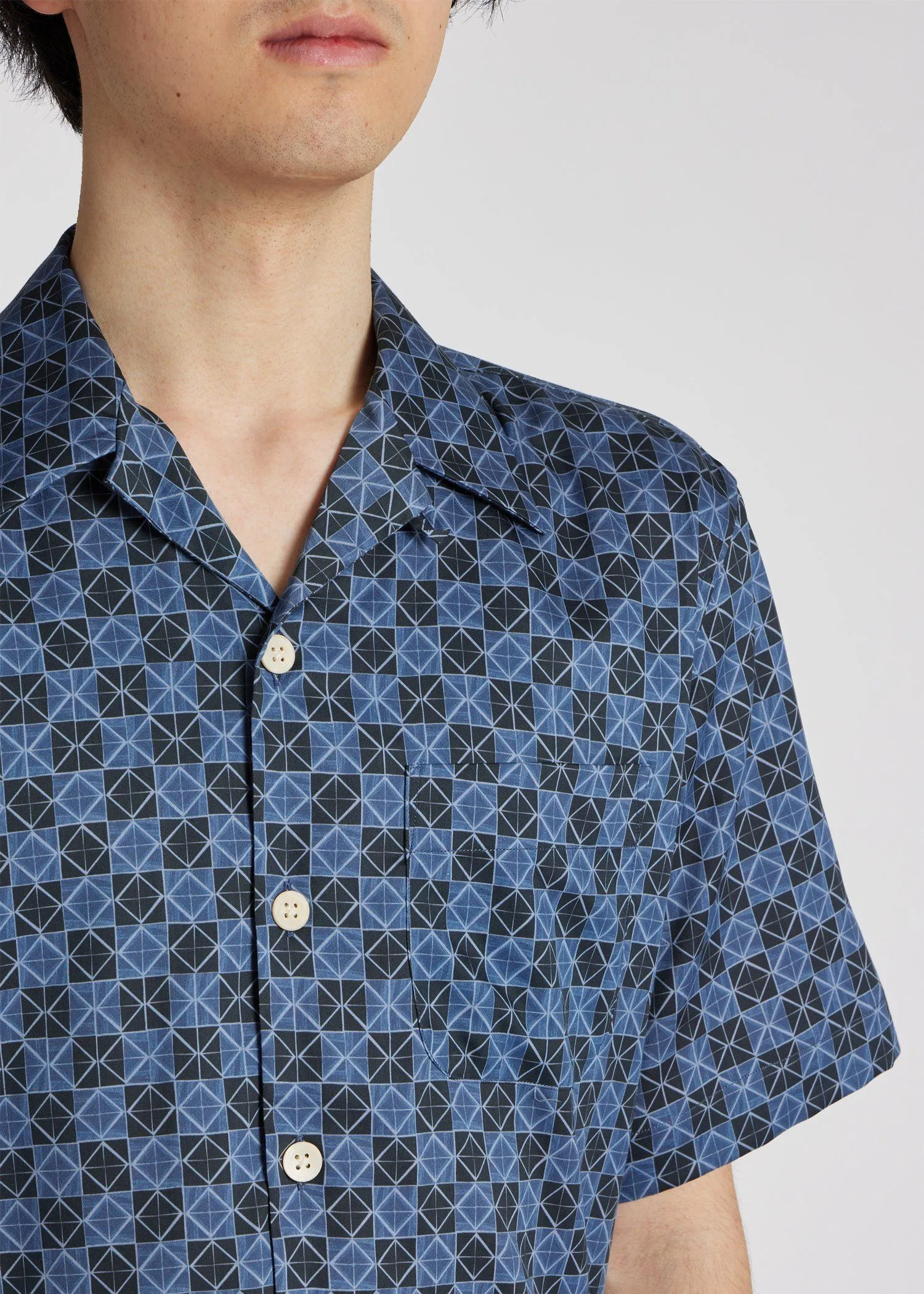 Paul Smith  |Flower Patterns Street Style Cotton Short Sleeves Shirts